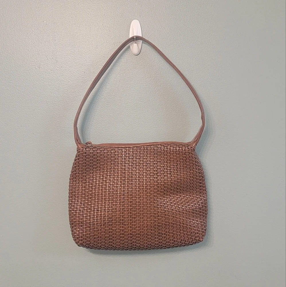 Nine &‎ Co Vintage Woven Brown Boho Gypsy Trendy Y2k Shoulder Bag